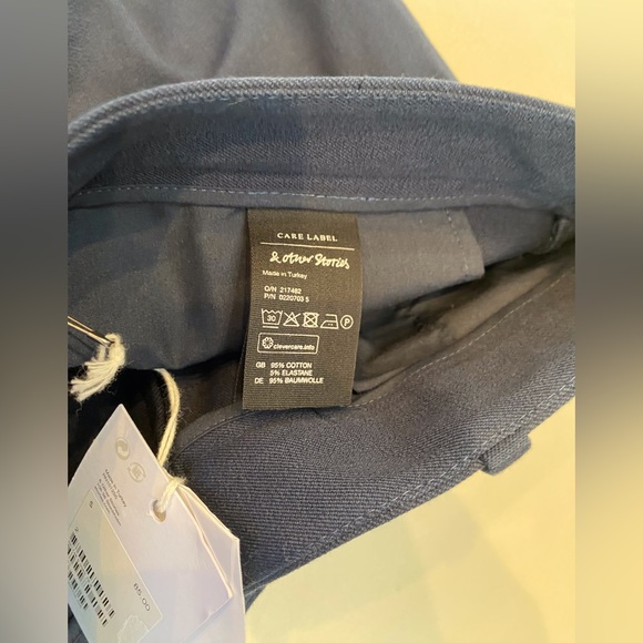 NWT Stockholm Atelier Navy Trouser Pants - Picture 2 of 6